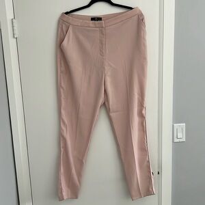 Pink Missguided Cigarette Style Trouser with Zipper, Size US 10